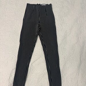 Princess Polly Black and White Pin-stripe Pants Size 0 US